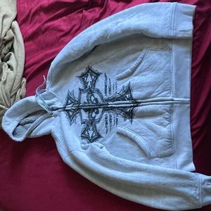 Route 66 Medium wool lined zip up hoodie